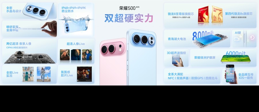 荣耀500系列手机正式发布:2699元起,11月28日开售